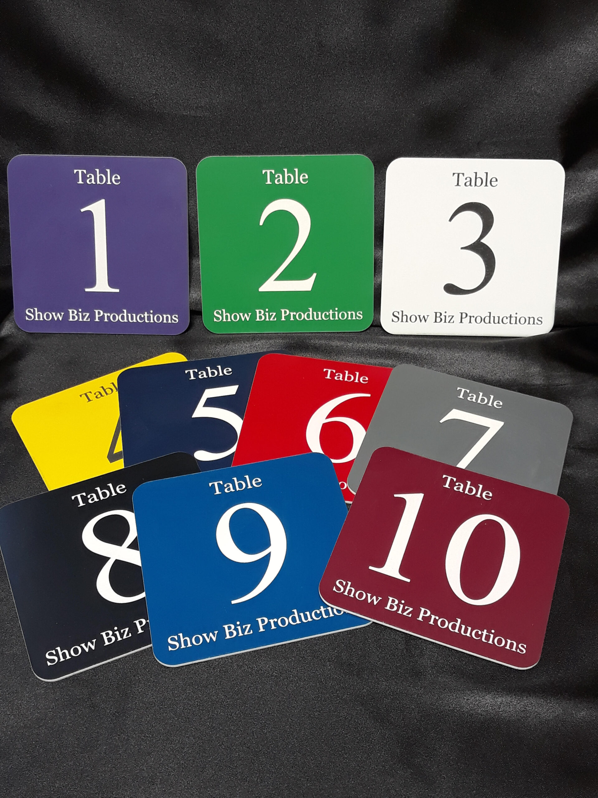 NEW Up to 5 Tables Poker Tournament Seating Cards 