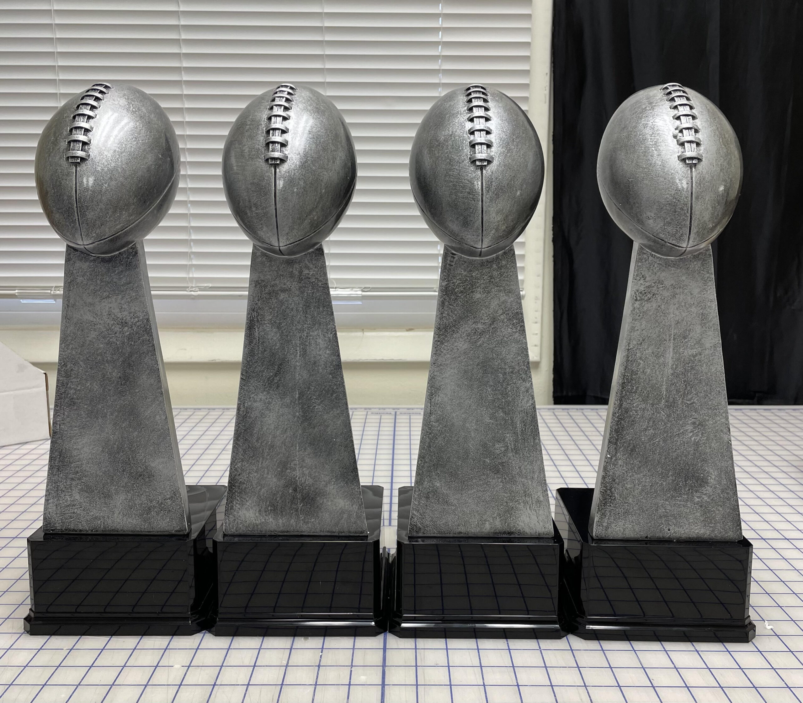 Fantasy Football Antique Silver Football Resin – Laser Custom