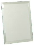 Clear Glass Mirror Plaque