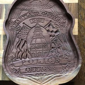 Military and First Responders Custom Wood Tray Badges