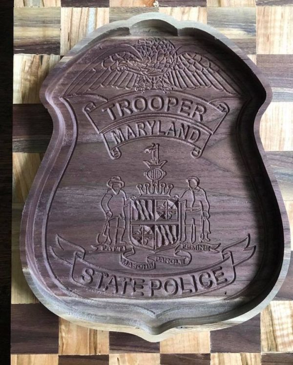 Military and First Responders Custom Wood Tray Badges - Image 11