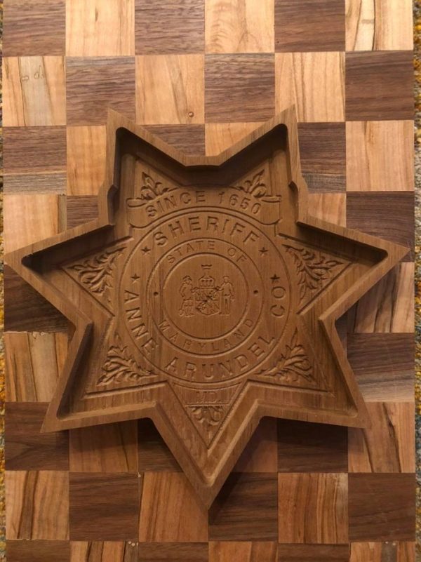 Military and First Responders Custom Wood Tray Badges - Image 2