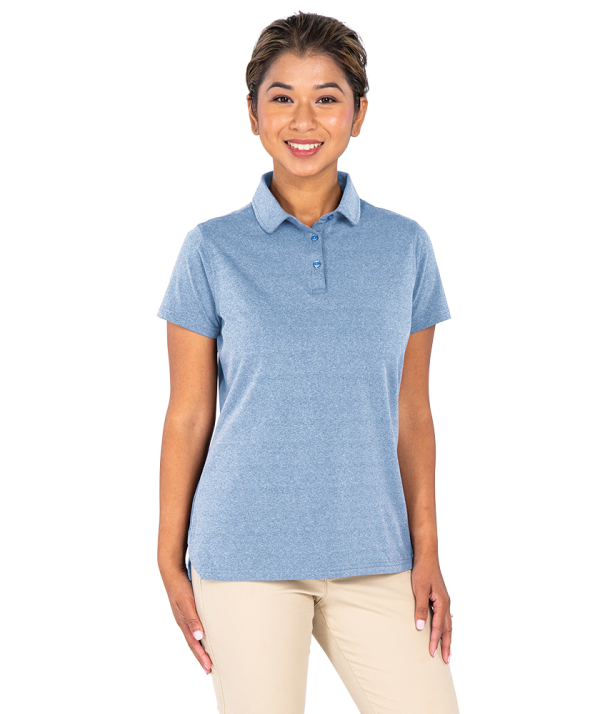 Heathered Eco-Logic Stretch Polo by Charles River - Image 8