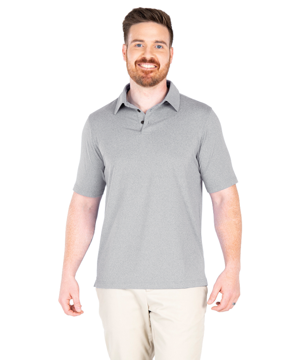 Heathered Eco-Logic Stretch Polo by Charles River - Image 3