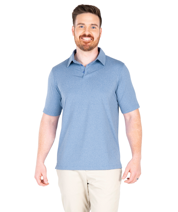 Heathered Eco-Logic Stretch Polo by Charles River - Image 4