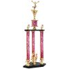 32 1/2" Three-post Trophy with Column Risers, Two Figures - Your Choice of Trophy Figure! 7S2001
