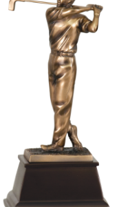 Bronze Male Golfer Resin Award 9 1/2″
