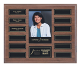 12 Plates Recognition Pocket Photo Plaque with 4″ x 6″ Photo