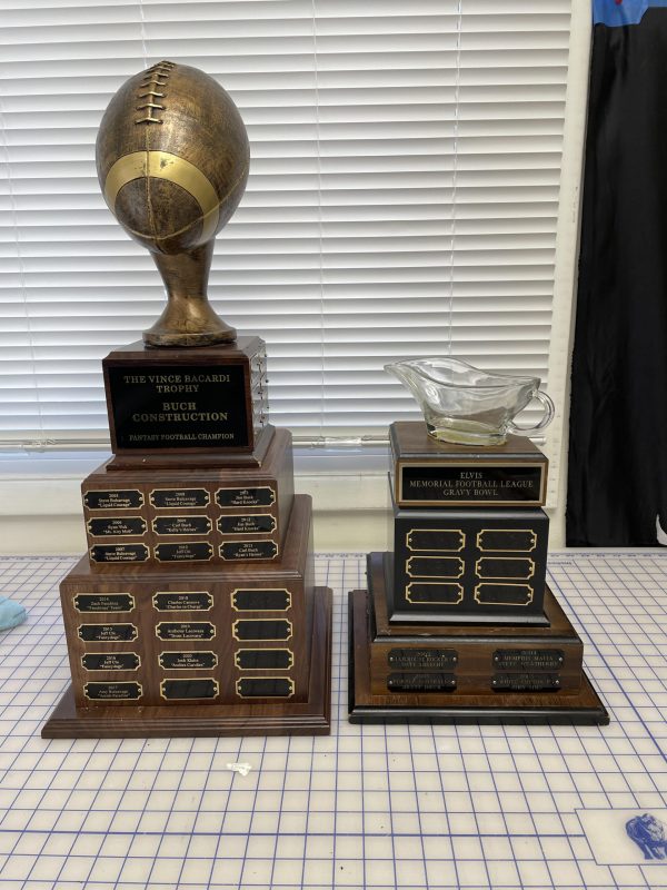 Custom Fantasy Football Trophies HUGE! Starting at $90