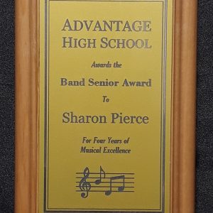 Senior Plaques – As low as $7.50 each (as pictured)