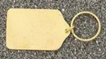 2" x 2" Gold Heart Brass Keychain - Image 4