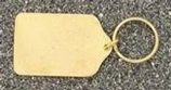 1 1/2″ x 2 1/2″ Gold Tablet Brass Keychain