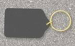 1 1/2" Black Blank Circle Keychain - Image 4