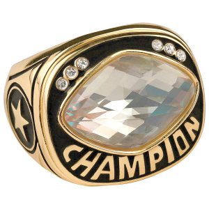 Colored Glass Champion Ring (5 colors)