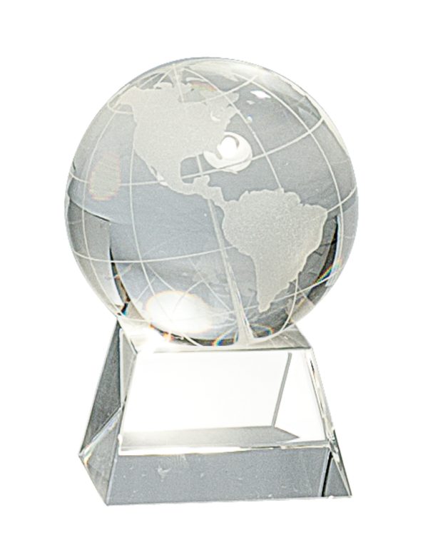 Crystal Globe on Clear Base (3 sizes)