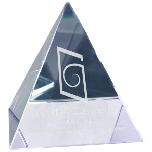 Crystal Pyramid 3 1/8″ x 3 1/8″ x 3 1/8″