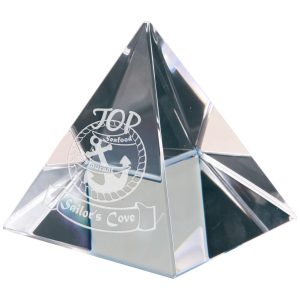 Crystal Pyramid – 2 3/8″ x 2 3/8″ x 2 3/8″