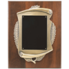 Genuine Walnut Plaque w/ Scroll Frame & Plate - Image 2