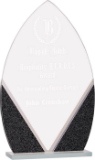 7 1/4″ Oval Designer Glass Award