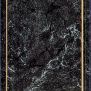 Black Marble Finish Plaque with Gold Cove Edge
