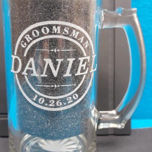 Wedding Glassware – Custom lasered Mug