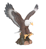 9 1/2″ Hand Painted Eagle Resin