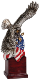 10 1/4″ Eagle and Flag on Resin Base