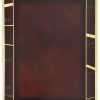 EX2 Red/Gold Brass Plated Steel Expression Plaque Plate