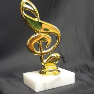 6″ Economy Trophy – Your Choice of Figure on 2×3 Marble Base – Fine Arts