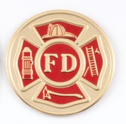 2″ Insert Maltese Cross Medallion Fire Department