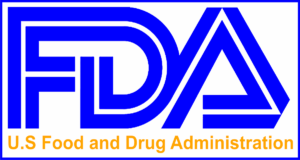 The fda logo with the words fda.