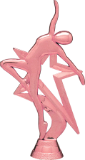 6 1/2″ Pink Star Dance Figure (Topper)