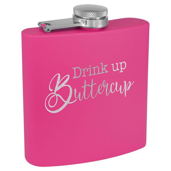 6 oz Flask, Powder Coated - 10 plus Colors~