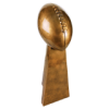 10 1/4" Antique Gold or Silver Football Resin FTB101