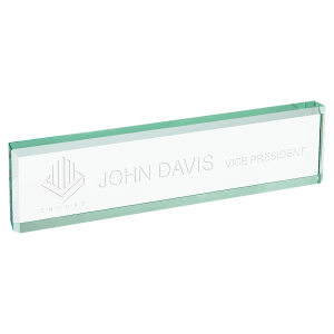 8 x 2″ Jade Glass Desk Wedge