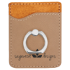 Laserable Leatherette Phone Wallet with Ring - Image 2