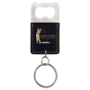 Rectangle Laserable Leatherette Bottle Opener Keychain - Image 8