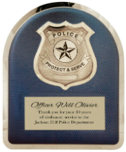 First Responder Recognition Plaques