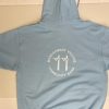 Zippered Hoodie - Light Blue or Navy Blue - Image 2
