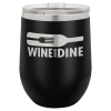 12 oz. Polar Camel Vacuum Insulated Stemless Wine Glass - Laser or UV Color Engraved - Image 3