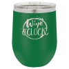 12 oz. Polar Camel Vacuum Insulated Stemless Wine Glass - Laser or UV Color Engraved - Image 15