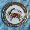 Stamped and Dyed Enamel Coin 1.75" - 100 minimum - Image 2