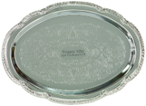 Chrome Plated Oval Tray (Call for Price)