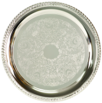 Silver Plated Tray, 8″ (Call for Price)