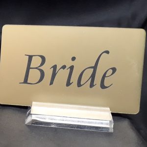 Bride and Groom/Wedding Party Place Settings