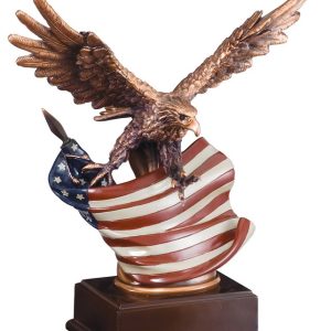 EAGLE WITH FLAG 10″ Marco