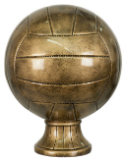 Antique Gold Volleyball Resin 10 1/2″