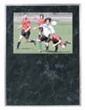 SDN32 – 9″ x 12″ Black Marble Finish Slide-In Frame Plaque with 7″ x 5″ Window