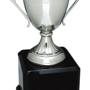 15 1/2″ Silver Swatkins Cup with Black Royal Piano Finish Base