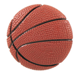 2″ Color Self-adhesive Basketball Plastic Relief Insert